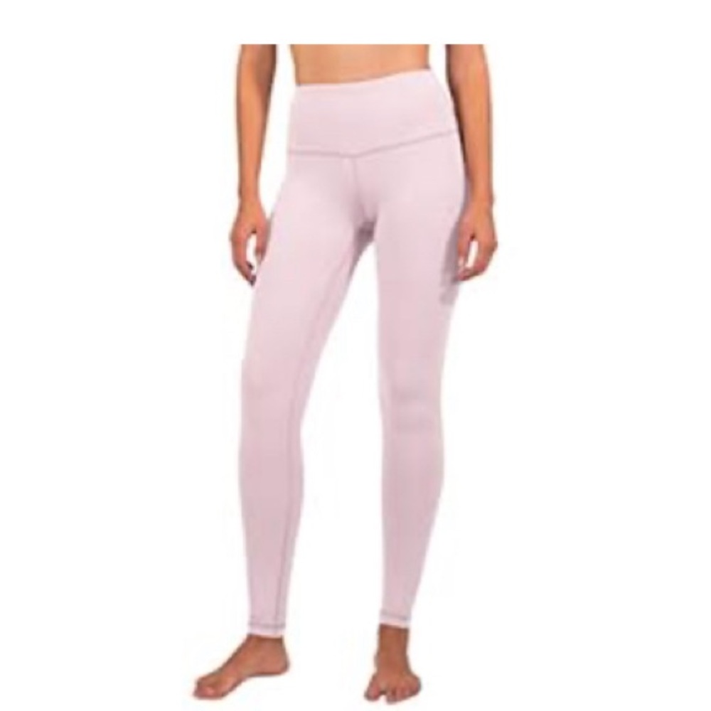 90 Degree By Reflex High Waist Power Flex Tummy Control Leggings-Pearled Rose XS